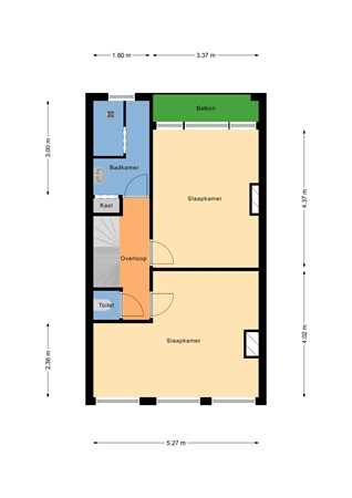 Floorplan - Putsebocht 59B, 3073 HD Rotterdam